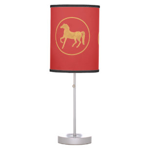 Year of the Horse Table Lamp Shade, Red
