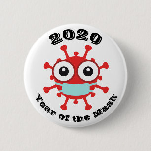 Year of the Mask Button