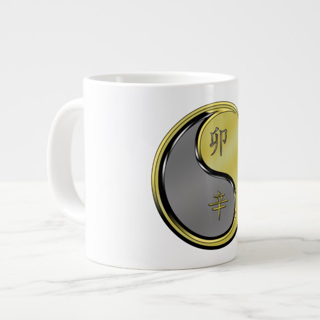 Year of the Metal Rabbit Giant Coffee Mug (Front Left)