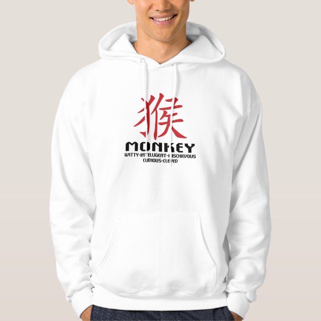 Year of The Monkey Characteristics Hoodie (Front)