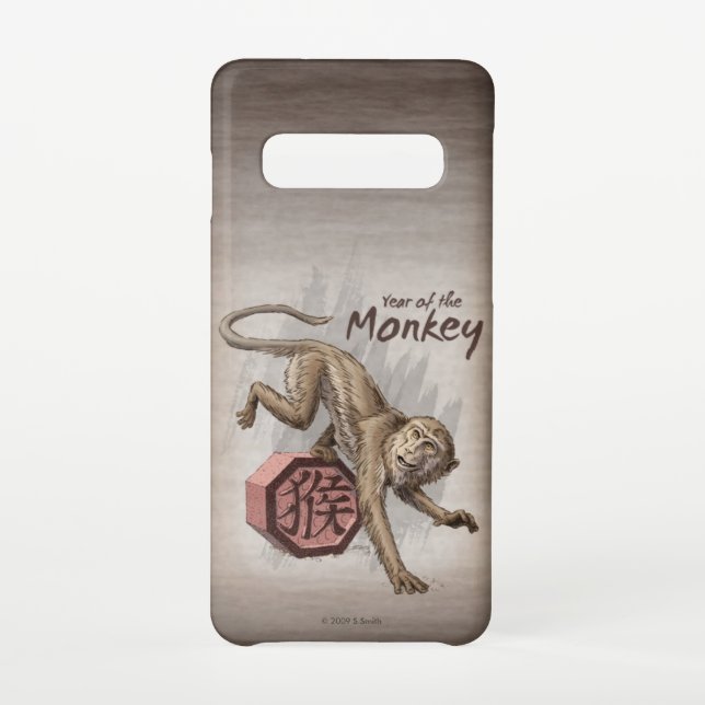 Year of the Monkey Chinese Zodiac Art Case-Mate Sa Samsung Galaxy Case (Back)