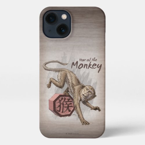 Year of the Monkey Chinese Zodiac Art  iPhone 13 Case