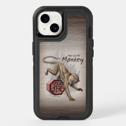 Year of the Monkey Chinese Zodiac Art  OtterBox iPhone 14 Case