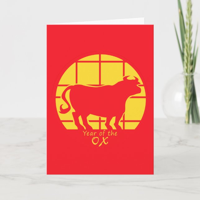 Year of the Ox Card (Front)