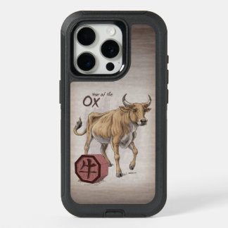 Year of the Ox Chinese Zodiac Art  iPhone 15 Pro Case