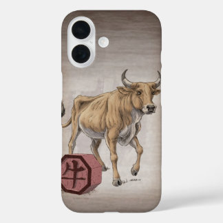 Year of the Ox Chinese Zodiac Art iPhone Case