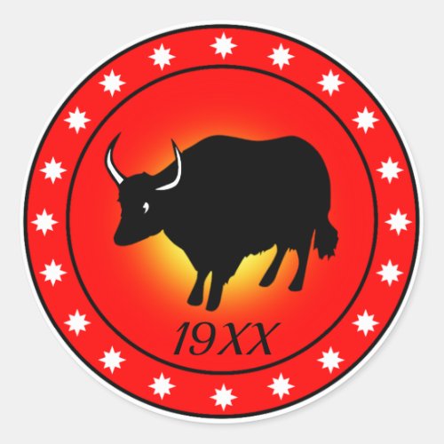 Year of the Ox Classic Round Sticker