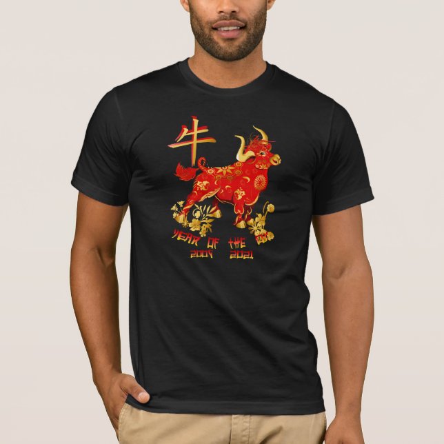 Year Of The Ox-dates T-Shirt (Front)