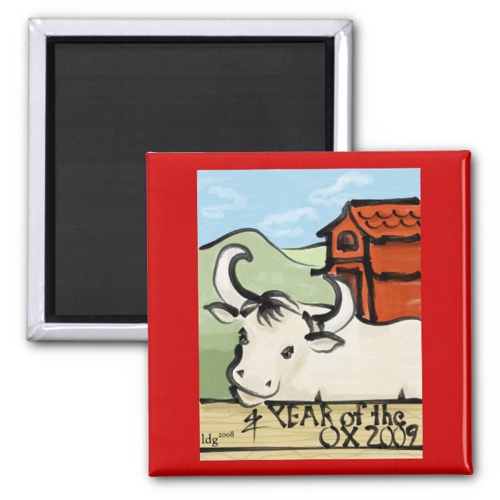 Year of the Ox Farm 2009 Magnet