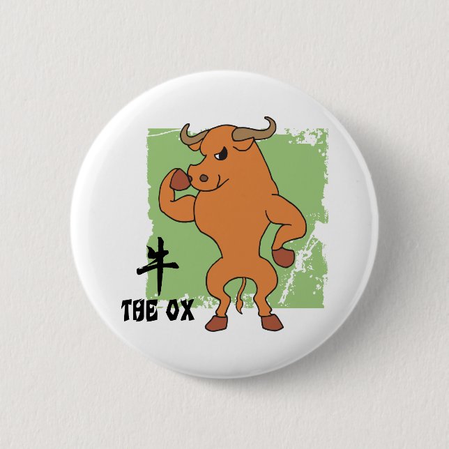 Year of The Ox Gift Button (Front)