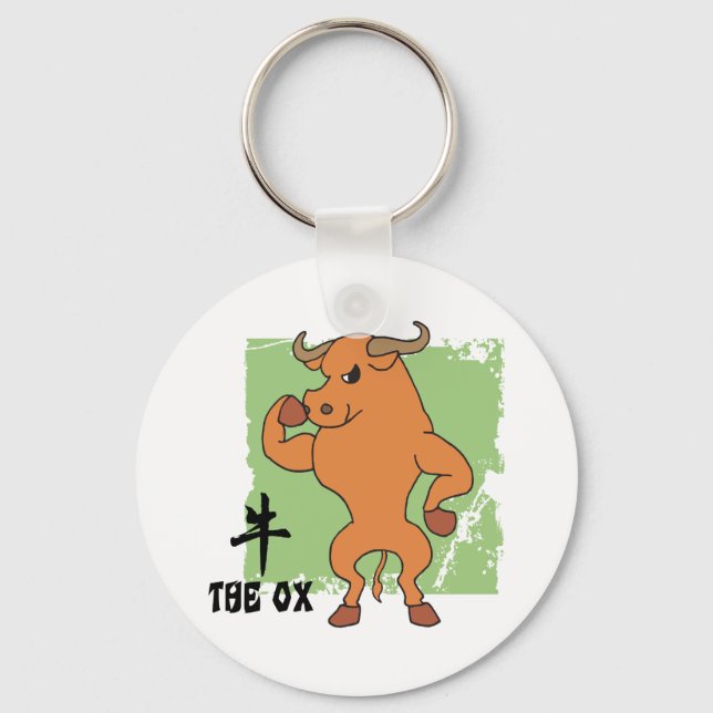 Year Of The Ox Gift Keychain (Front)