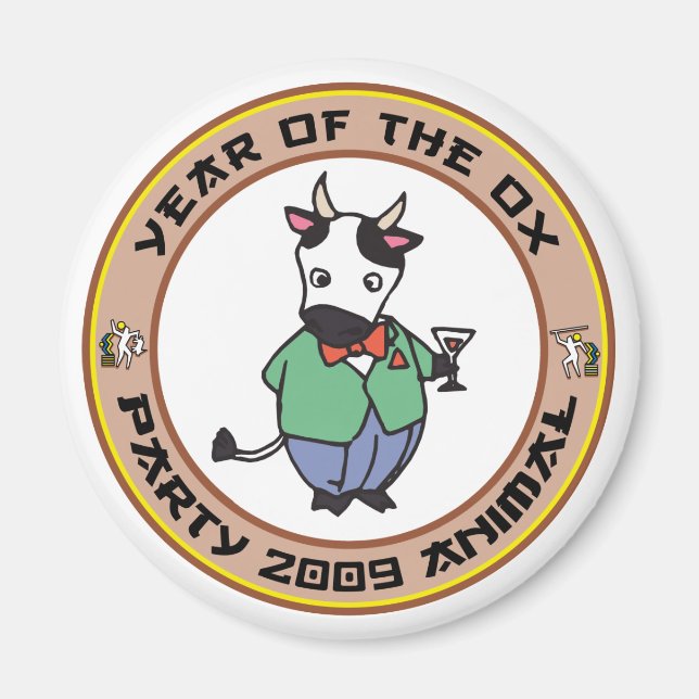 Year of The Ox Gift Magnet (Front)