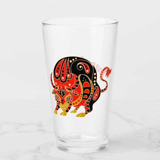 Year of the Ox Glass (Front)