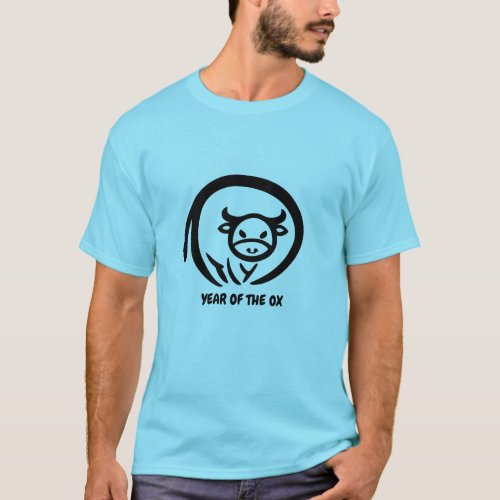 Year of the ox line art T_Shirt