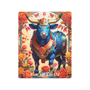 Year Of The Ox Metal Wall Art