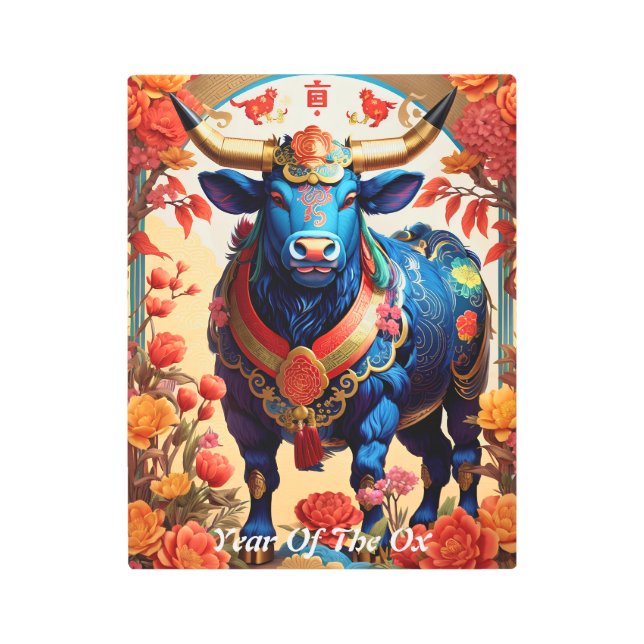 Year Of The Ox Metal Wall Art (Front)