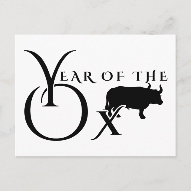 Year of the ox postcard (Front)