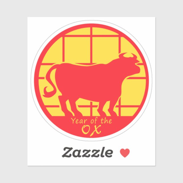 Year of the Ox Sticker (Sheet)