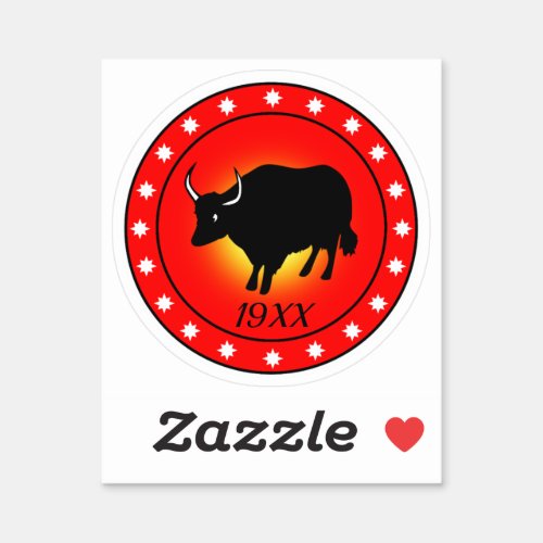 Year of the Ox Sticker