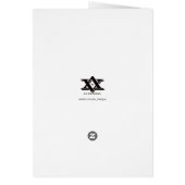 Year of the Pig 2019 - Black & White New Year Card (Back)