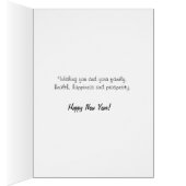 Year of the Pig 2019 - Black & White New Year Card (Inside (Right))