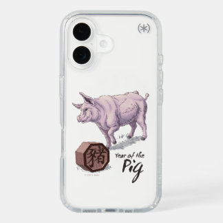 Year of the Pig (Boar) Chinese Zodiac Art  iPhone 16 Case