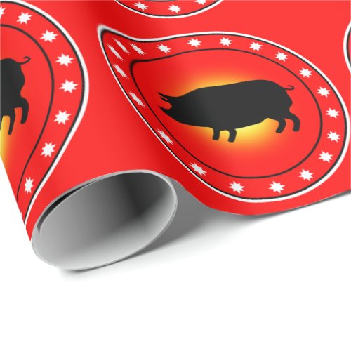 Year of the Pig Wrapping Paper