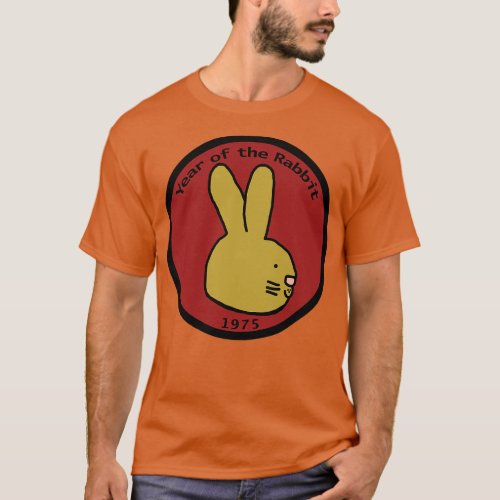 Year of the Rabbit 1975 Bunny Portrait T_Shirt