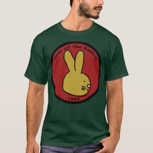 Year of the Rabbit 1999 Bunny Portrait T_Shirt