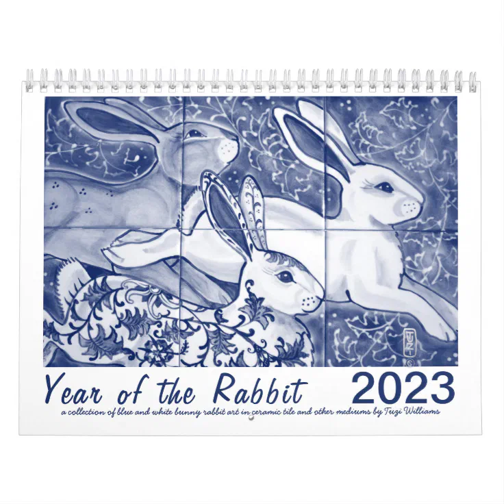 rlv.zcache.com/year_of_the_rabbit_2023_blue_white_...