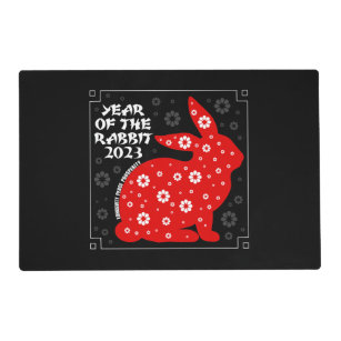 Year of the Rabbit 2023 Chinese Zodiac New Year Placemat