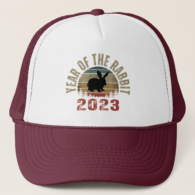 YEAR OF THE RABBIT 2023  TRUCKER HAT (Front)