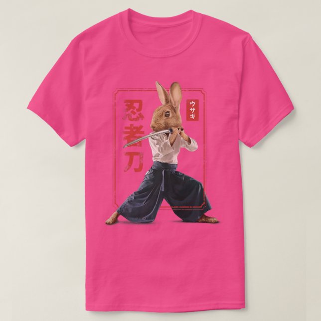 Year Of the Rabbit 2023 Zodiac Sign Samurai Rabbit T-Shirt (Design Front)