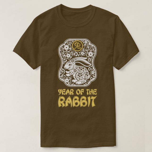 Year of The Rabbit 2023, Zodiac Tiger Chinese Zodi T-Shirt (Design Front)