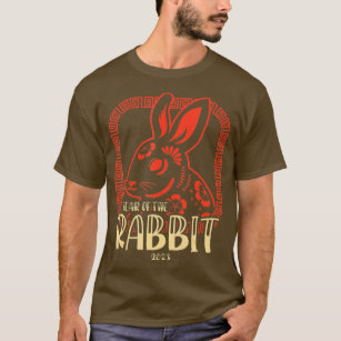 LUNAR NEW YEAR SIGNATURE RABBIT T-SHIRT IN ORGANIC