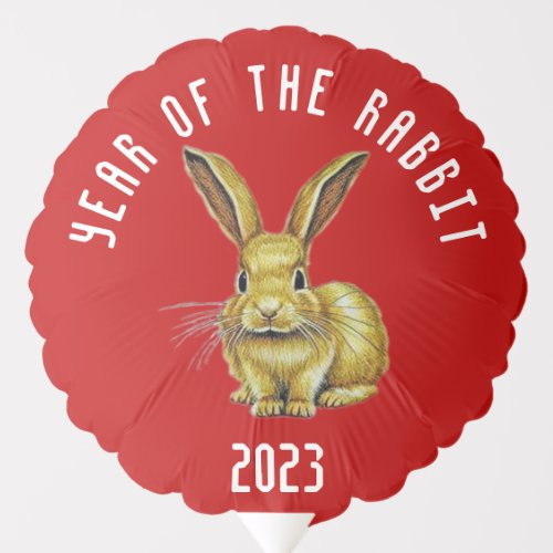 Year of the Rabbit Chinese New Year 2023 Zodiac Balloon