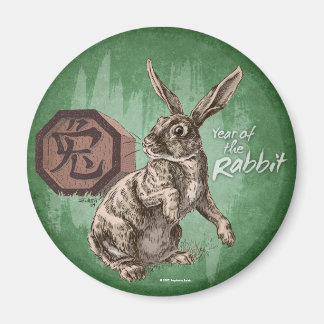 Year of the Rabbit Chinese Zodiac Art Magnet