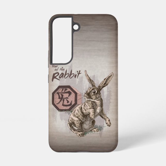 Year of the Rabbit Chinese Zodiac Art Samsung Galaxy Case (Back)