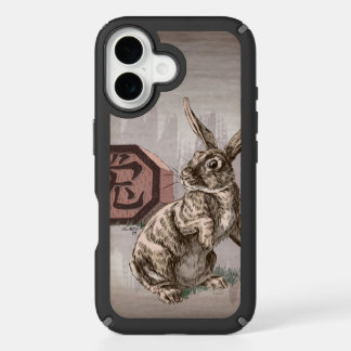 Year of the Rabbit Chinese Zodiac Art iPhone 16 Case