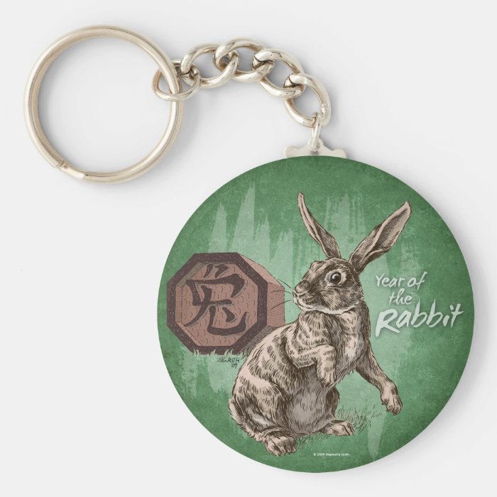 Year of the Rabbit Chinese Zodiac Astrology Key Chain