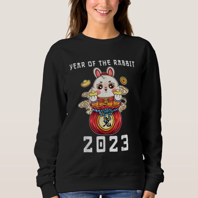 Year of The Rabbit Chinese Zodiac Lunar New Year 2 Sweatshirt (Front)