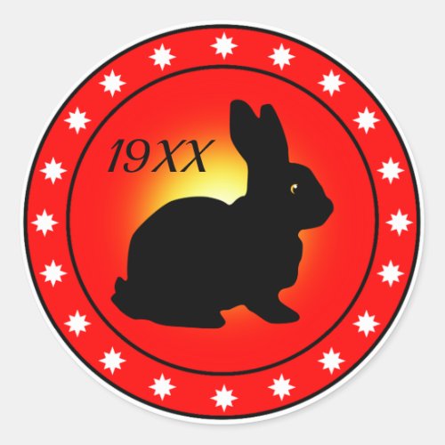 Year of the Rabbit Classic Round Sticker