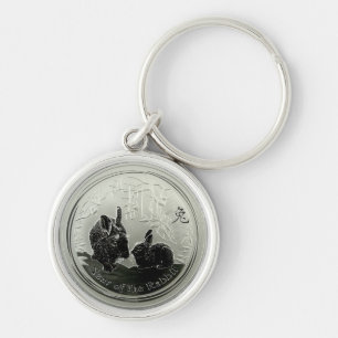 year of the Rabbit Coin Keychain