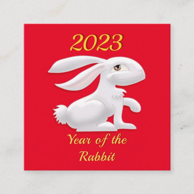 Year of the Rabbit Enclosure Card (Front)