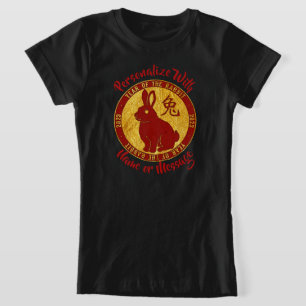 Year Of The Rabbit Faux Gold T-Shirt