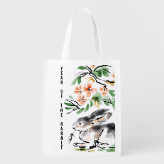 Year of The Rabbit Grocery Bag