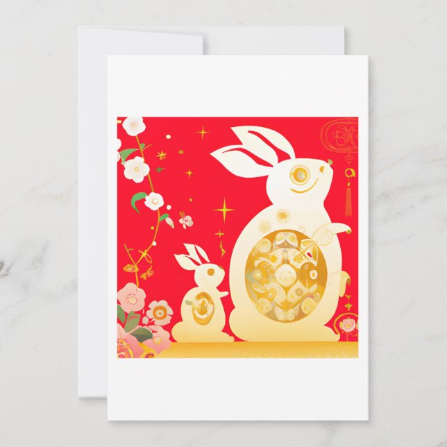 Year of the Rabbit Holiday Card (Front)