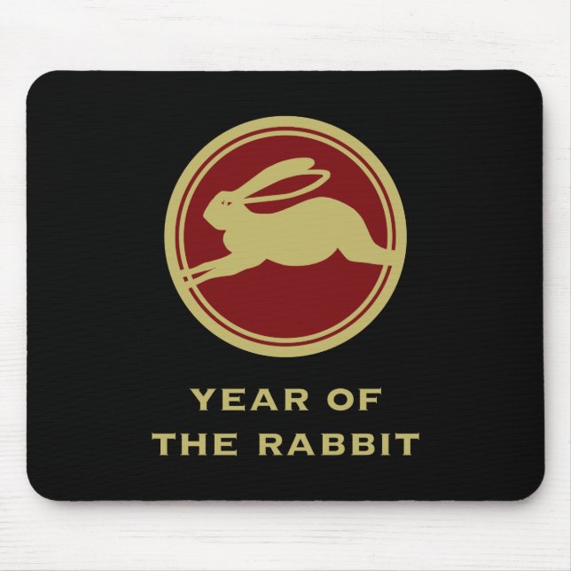 Year of the Rabbit Mouse Pad (Front)