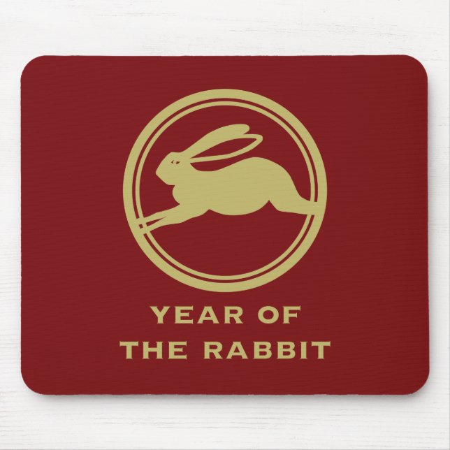 Year of the Rabbit Mouse Pad (Front)