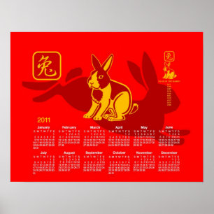 Year of the rabbit poster
